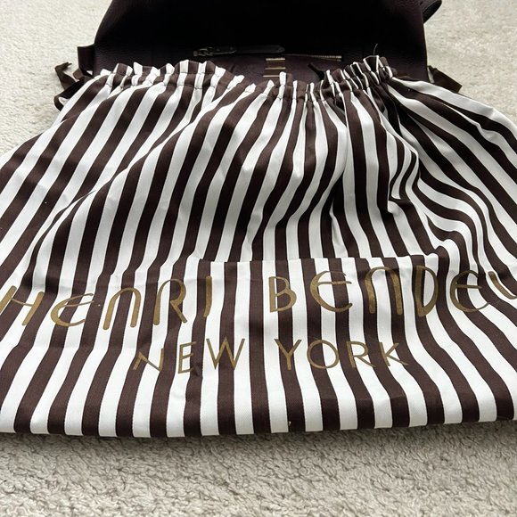 Plum Leather Henri Bendel Tote/Backpack - Picture 10 of 10